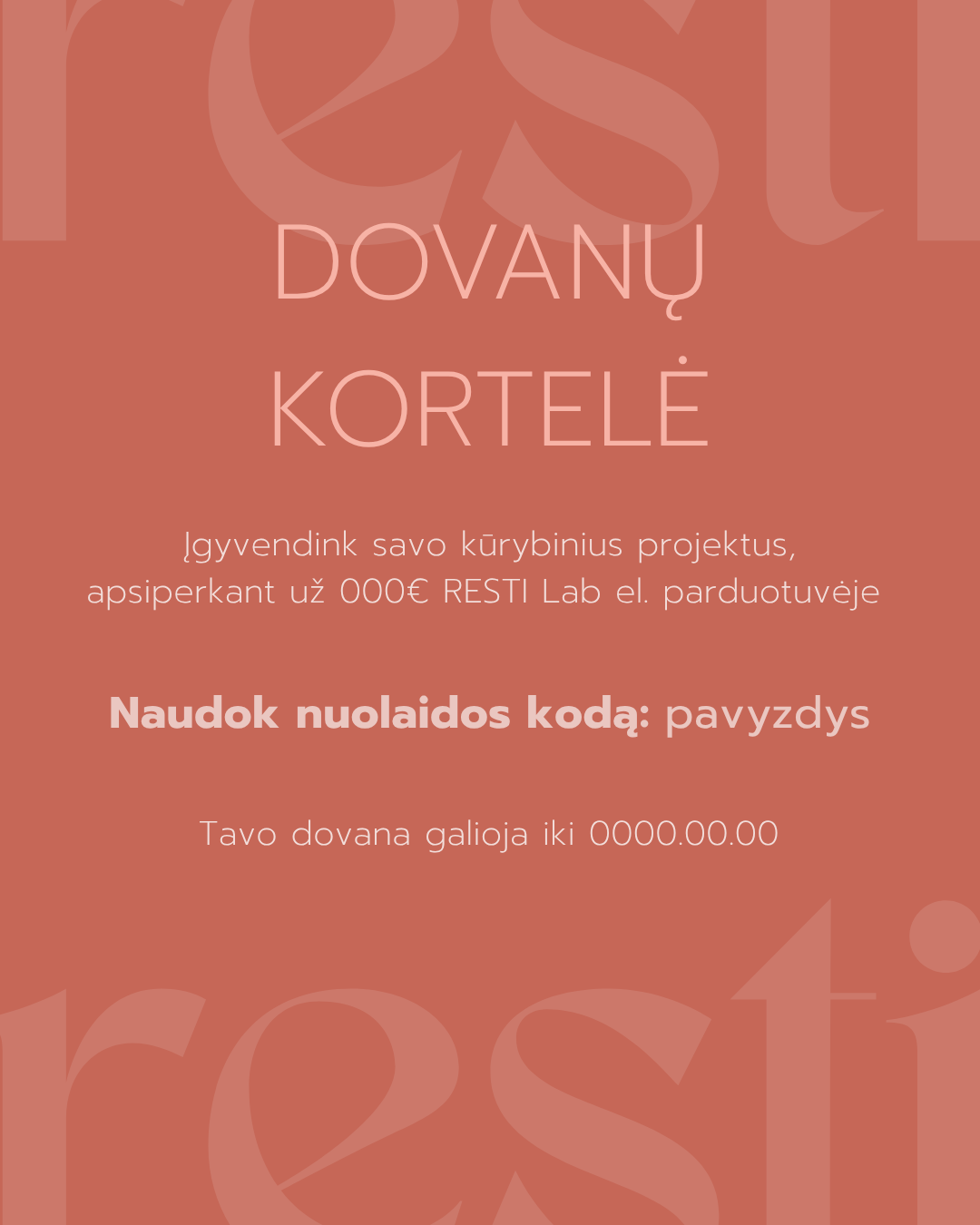 Dovanų kortelė - Image 2