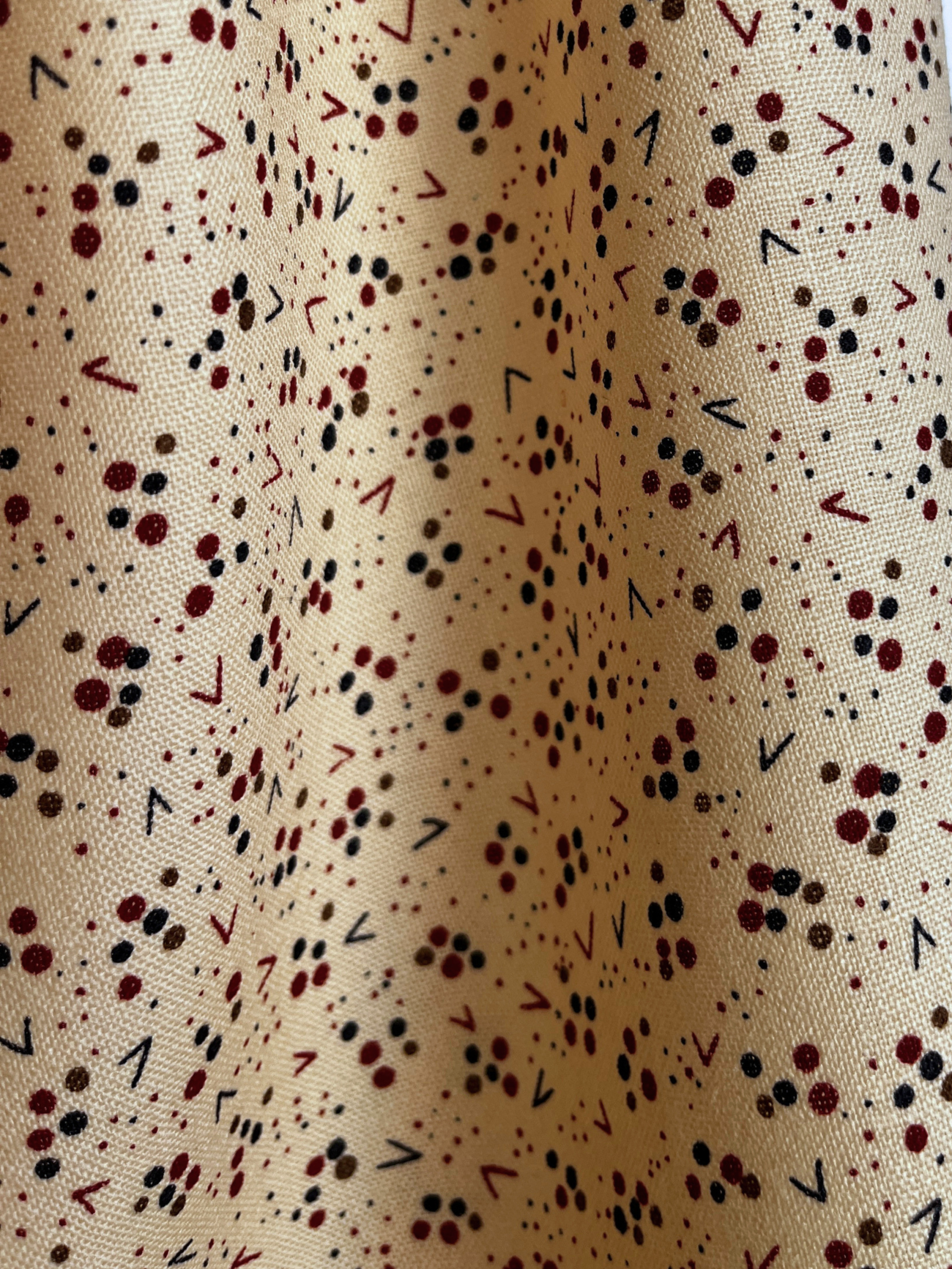 Itališkas vilnonis audinys su geometriniais raštais - Image 2